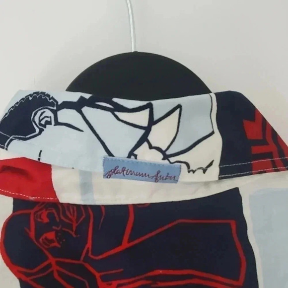 90's Platinum FUBU Fat Albert All Over Print Button Down Shirt - Picture 11 of 12